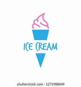ice cram logo icon designs vector