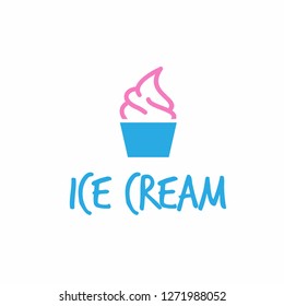 ice cram logo icon designs vector