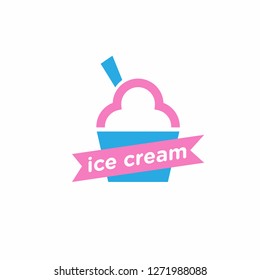 ice cram logo icon designs vector
