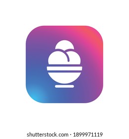Ice Cream - App Icon Button