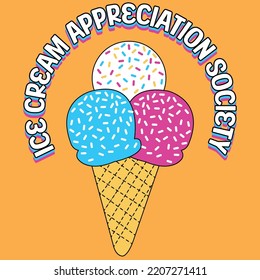 ICE CREAM APPRECIATION SOCIETY VECTOR