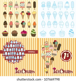 Ice cream background