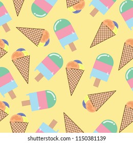 Ice cream background.