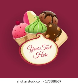 Ice cream background