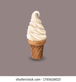 Ice cream in the background 