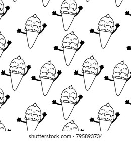Ice cream background 