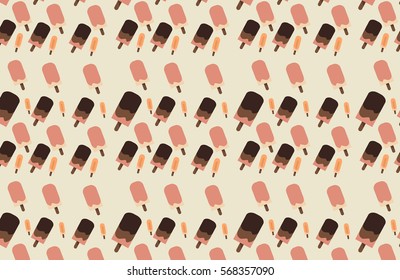 Ice Cream Background chocolate Pattern