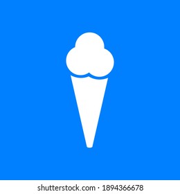 Ice cream and background as icon