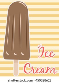 ice cream background, illustration in vector format