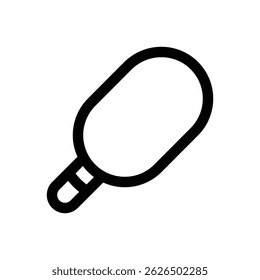 Ice cream bar. Editable stroke vector icon.