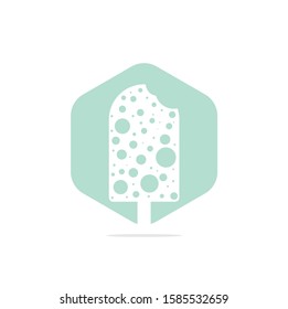 Ice Cream Bar. Ice cream logo Vector Logo Template Illustration Design.	