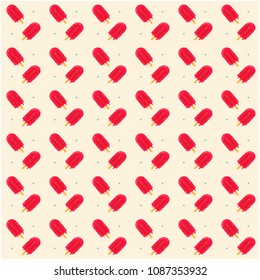 Ice Cream Bar Pattern Pink Background Vector Image
