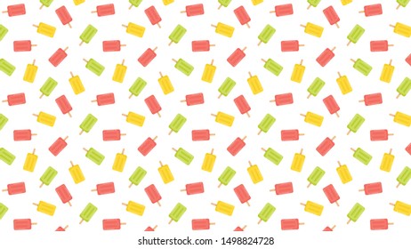 Ice cream bar pattern vector. free space for text. wallpaper. background.