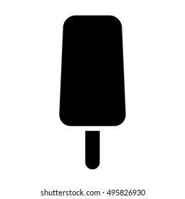 Ice cream bar / popsicle with stick flat vector icon for apps and websites