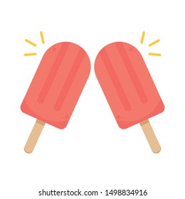 Ice cream bar vector. wallpaper. free space for text.