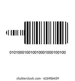 ice cream barcode vector