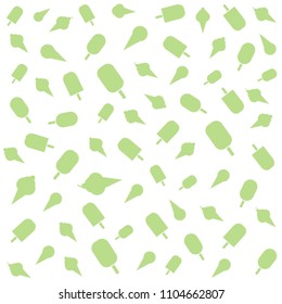 Ice cream baskground, summer pattern, vector-illustration.