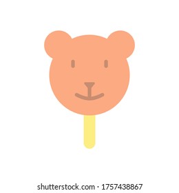 Ice cream, bear icon. Simple color vector elements of freeze sweet icons for ui and ux, website or mobile application