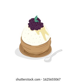 ice cream bingsu dessert drawing graphic object