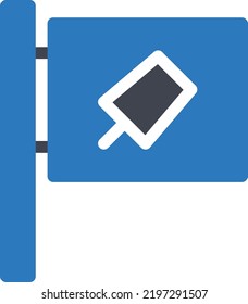 tarjeta de helado Iluminación Ilustración vectorial en un fondo transparente.Símbolos de calidad premium.Icono vector glifos para el concepto y diseño gráfico.