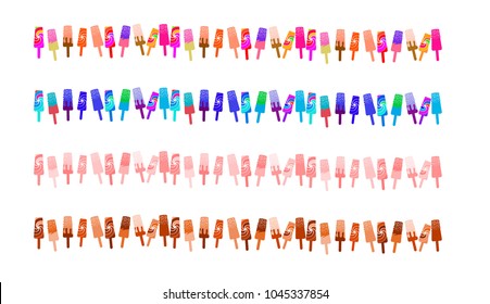 ice cream brush set
