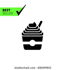 Ice cream in bucket