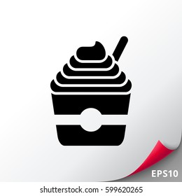 Ice cream in bucket