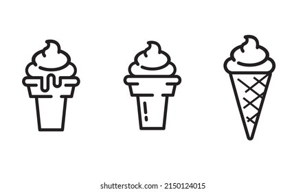 Ice cream in a bucket, three different options.