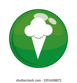 ice cream button icon