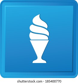 Ice cream button,vector