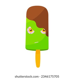 ice cream cake smiley halloween element icon