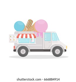 Ice cream car.