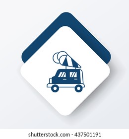 ice cream car icon