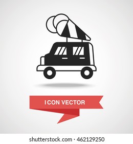 ice cream car icon