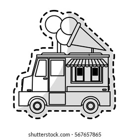 ice cream car icon