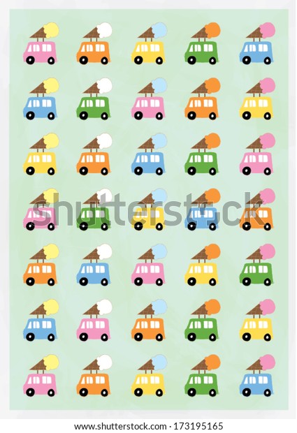 ice cream car poster template
vector/illustration / layout design/ background/ greeting
card