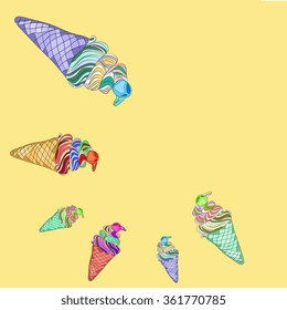 ice cream  card
