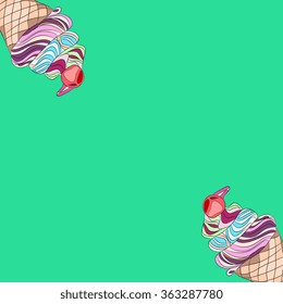 ice cream  card