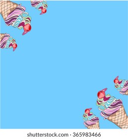 ice cream  card