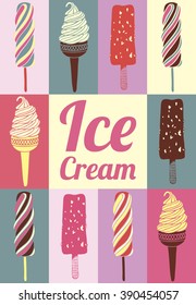  Ice cream card.