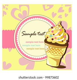 ice cream card