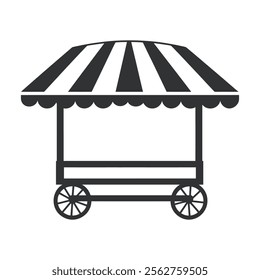 Ice Cream Cart Vector Illustration