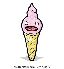 personaje de dibujos animados de helados