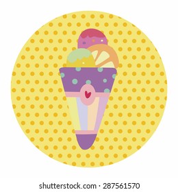 ice cream cartoon elements vector,eps