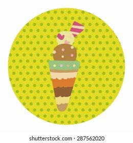 ice cream cartoon elements vector,eps