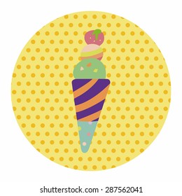 ice cream cartoon elements vector,eps