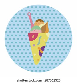 ice cream cartoon elements vector,eps