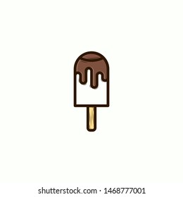 ice cream cartoon logo design.