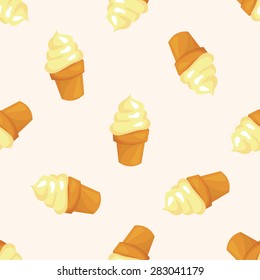 ice cream cartoon ,seamless pattern
