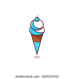 Ice Cream ilustración vectorial estilo caricatura